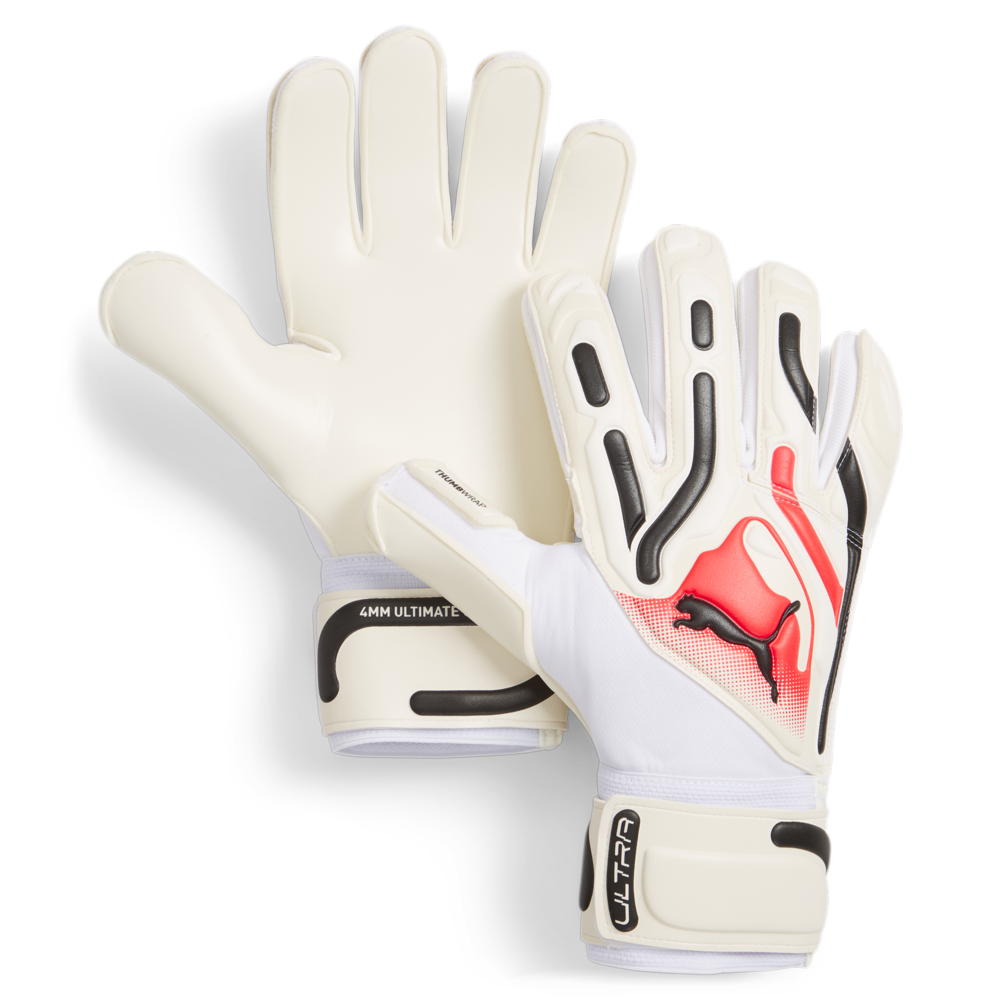 PUMA Ultra Pro RC Goalkeeper Gloves White/Blue/Fire Orchid