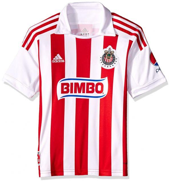 Camiseta local adidas Chivas Y roja/blanca