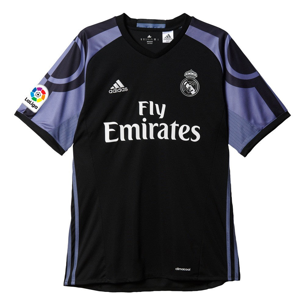 adidas Real Madrid Third Jersey Youth 16 Black/