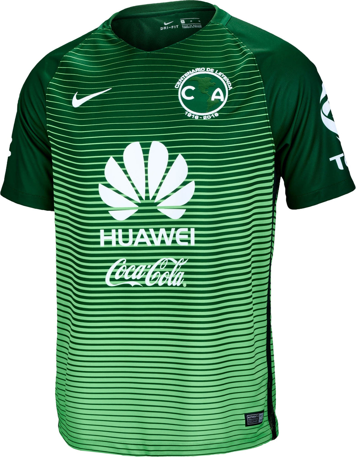 Nike Mens Club America Third Stadium Jersey Green S