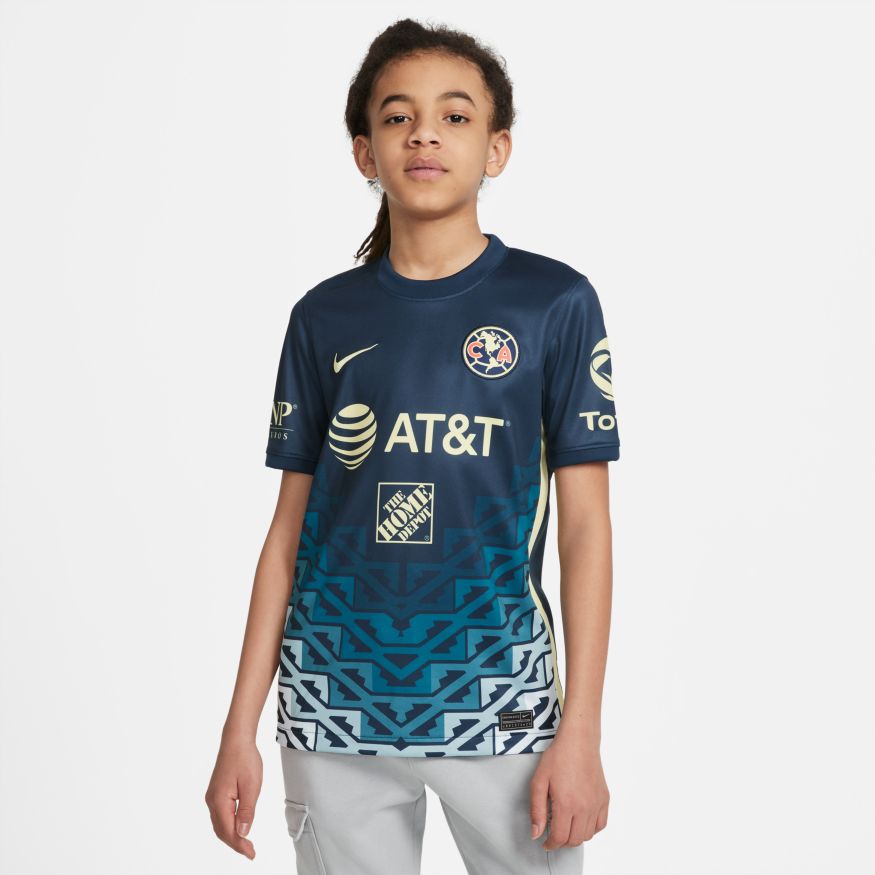 Nike America Away Jersey 21 Y Navy/Lem