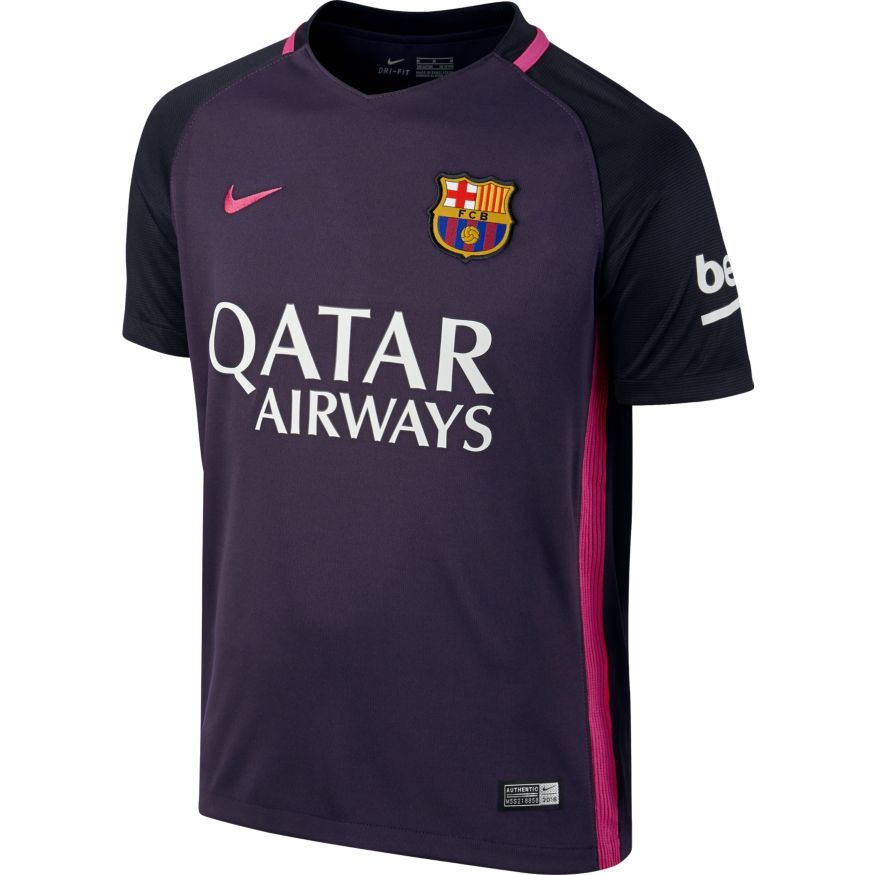 Camiseta visitante del Barcelona Nike para jóvenes 16/17