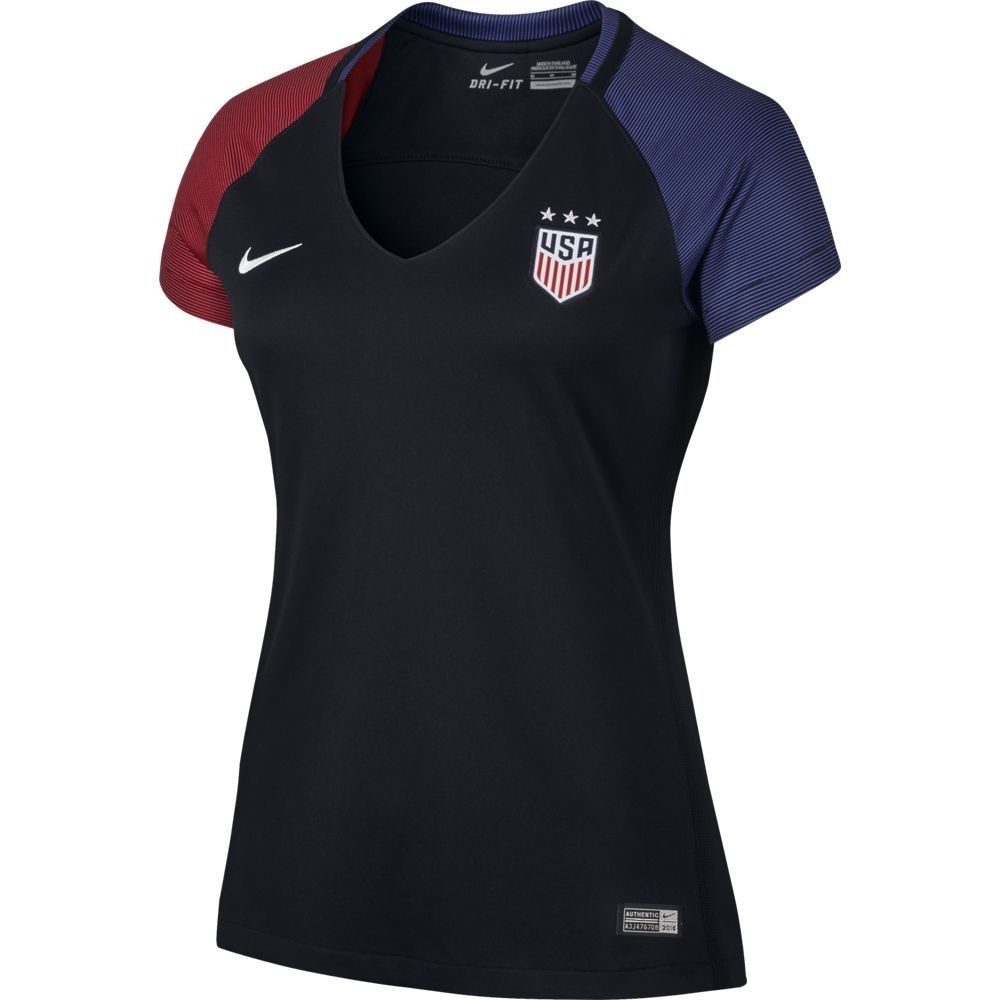 Nike Women's USA Away Jersey 16 Black/Royal