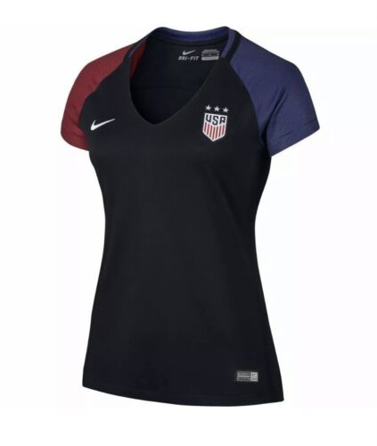 Nike USA  Away Jsy 16 Black/Royal Women