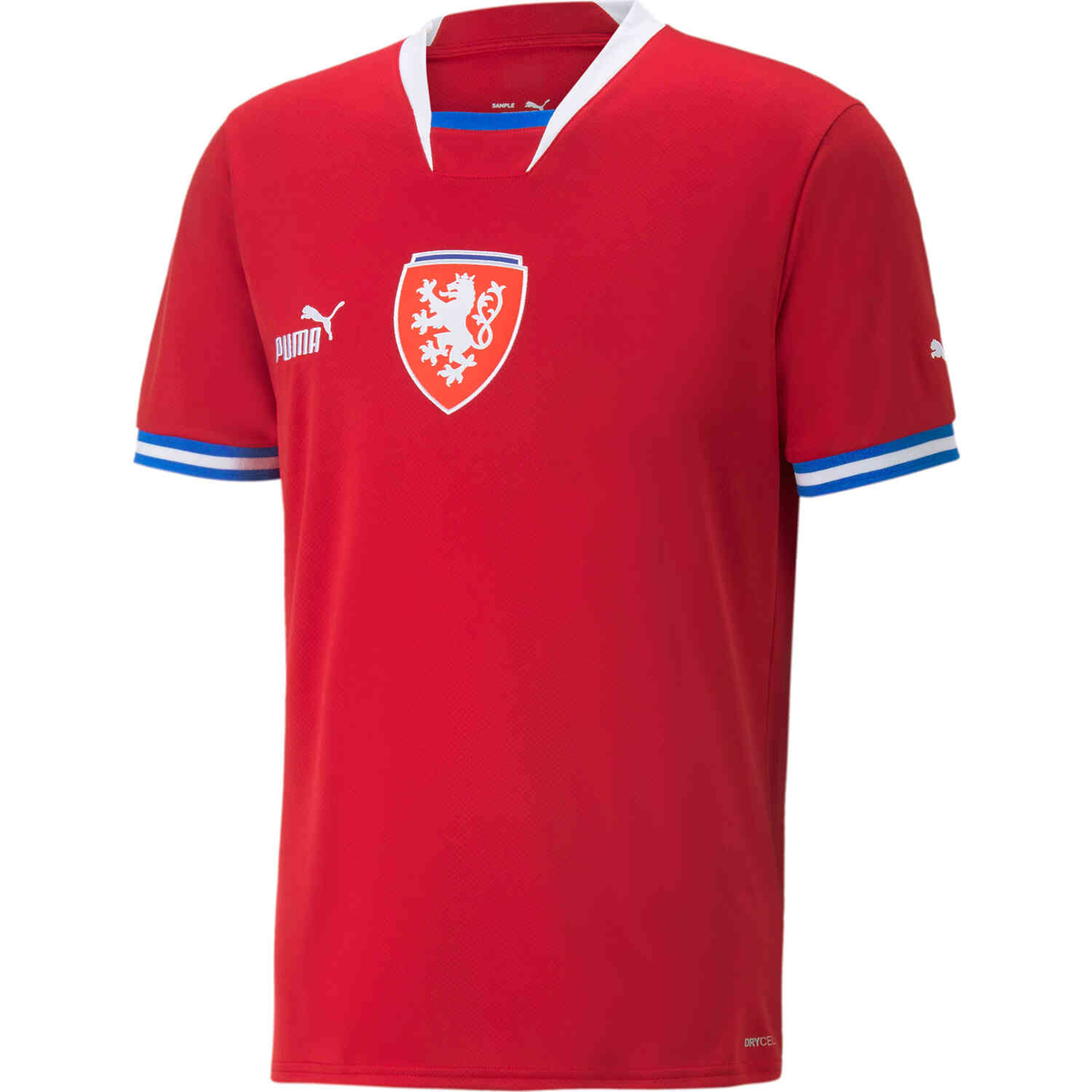 PUMA Men's Czech Republic Home Jersey 22 Red/White