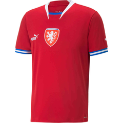 PUMA Men's Czech Republic Home Jersey 22 Red/White