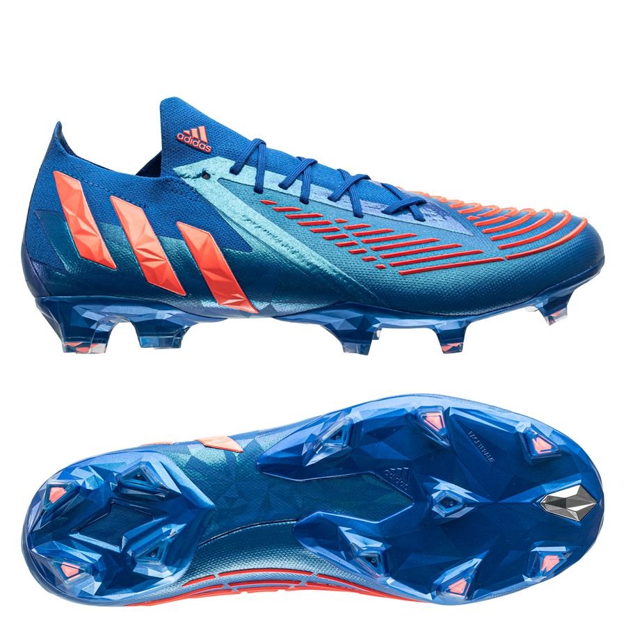 adidas Predator Edge 1 Low FG Firm Ground Football Boots Hi-Res Blue / Turbo / Hi-Res Blue