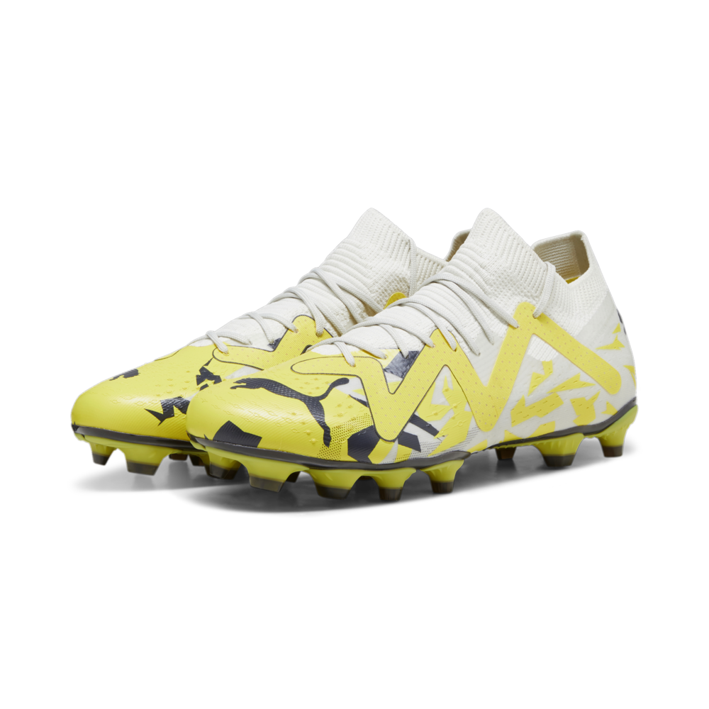 PUMA Future Match FG/AG Football Boots Gray/Yellow