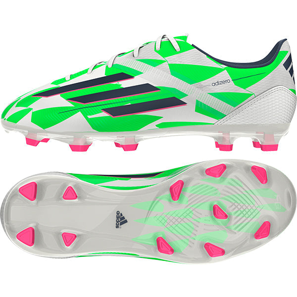 Adidas adizero fg football boots solar green  white hotsell