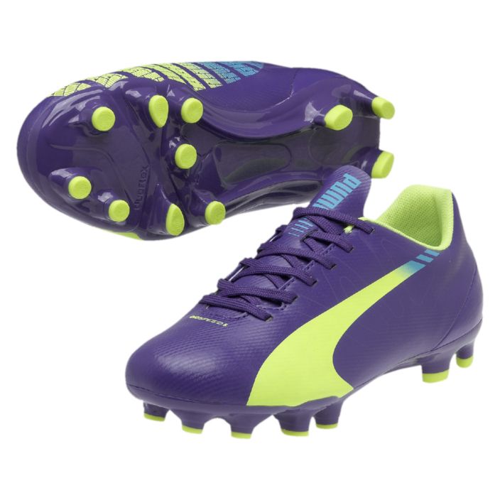Puma evoSPEED 5.3 FG JR Purple/Ye