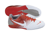 Nike JR 5 Elastico Indoor Soccer Shoes - White/Grey/Orange