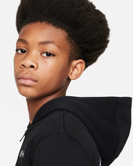Nike Club America Kids' Full-Zip Hoodie Black