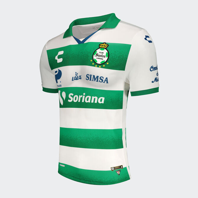 Charly Santos Home Jersey for Men 2021/22 - Green/White