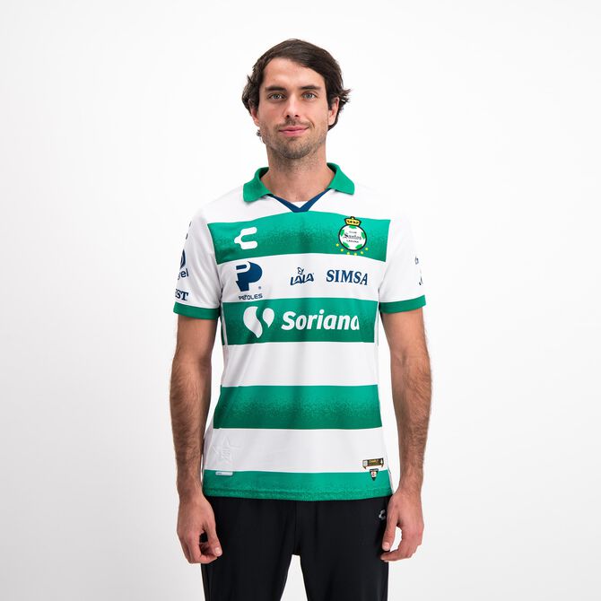 Charly Santos Home Jersey for Men 2021/22 - Green/White