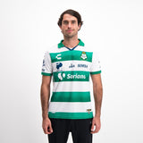 Charly Santos Home Jersey for Men 2021/22 - Green/White