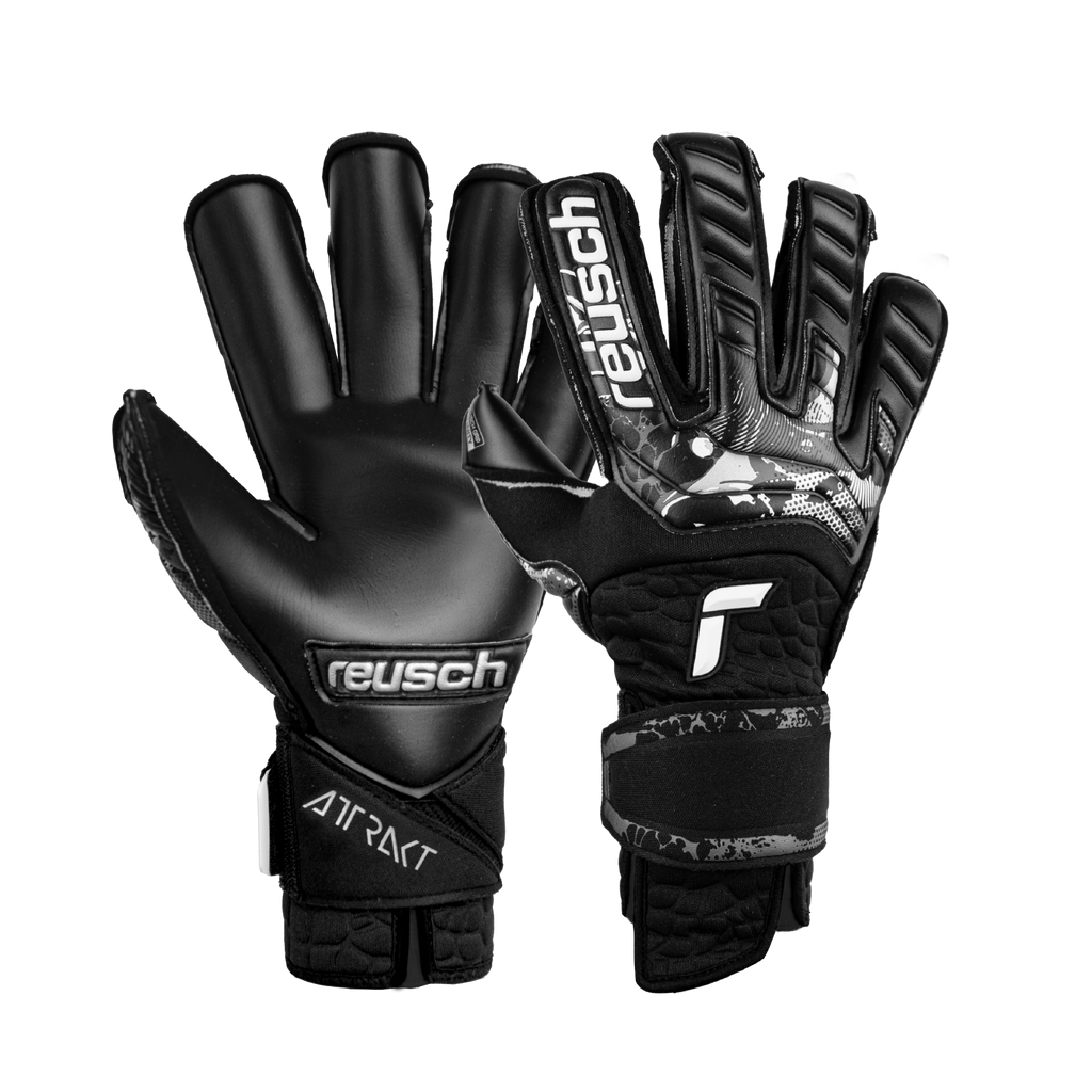 Reusch Attrakt Infinity Resistor Adaptive Flex Goalkeeper Gloves Black