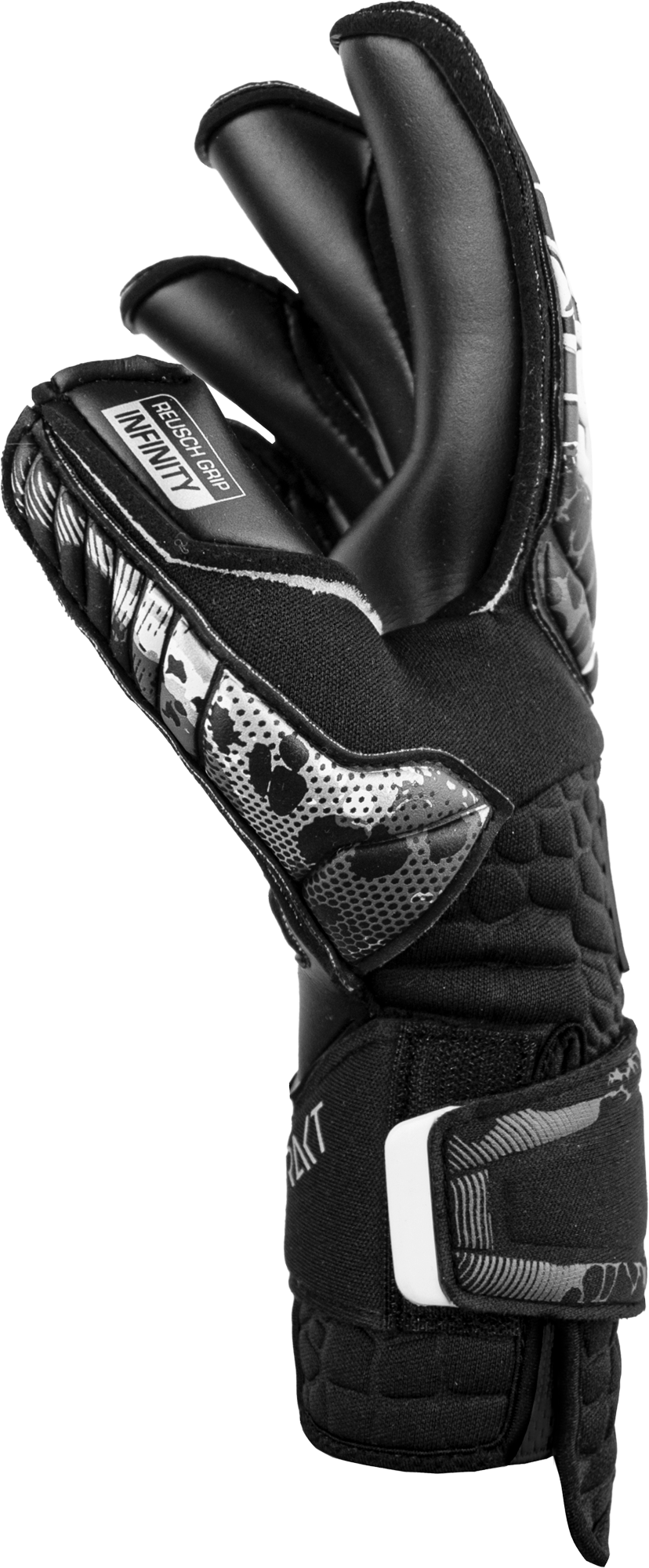 Reusch Attrakt Infinity Resistor Adaptive Flex Goalkeeper Gloves Black