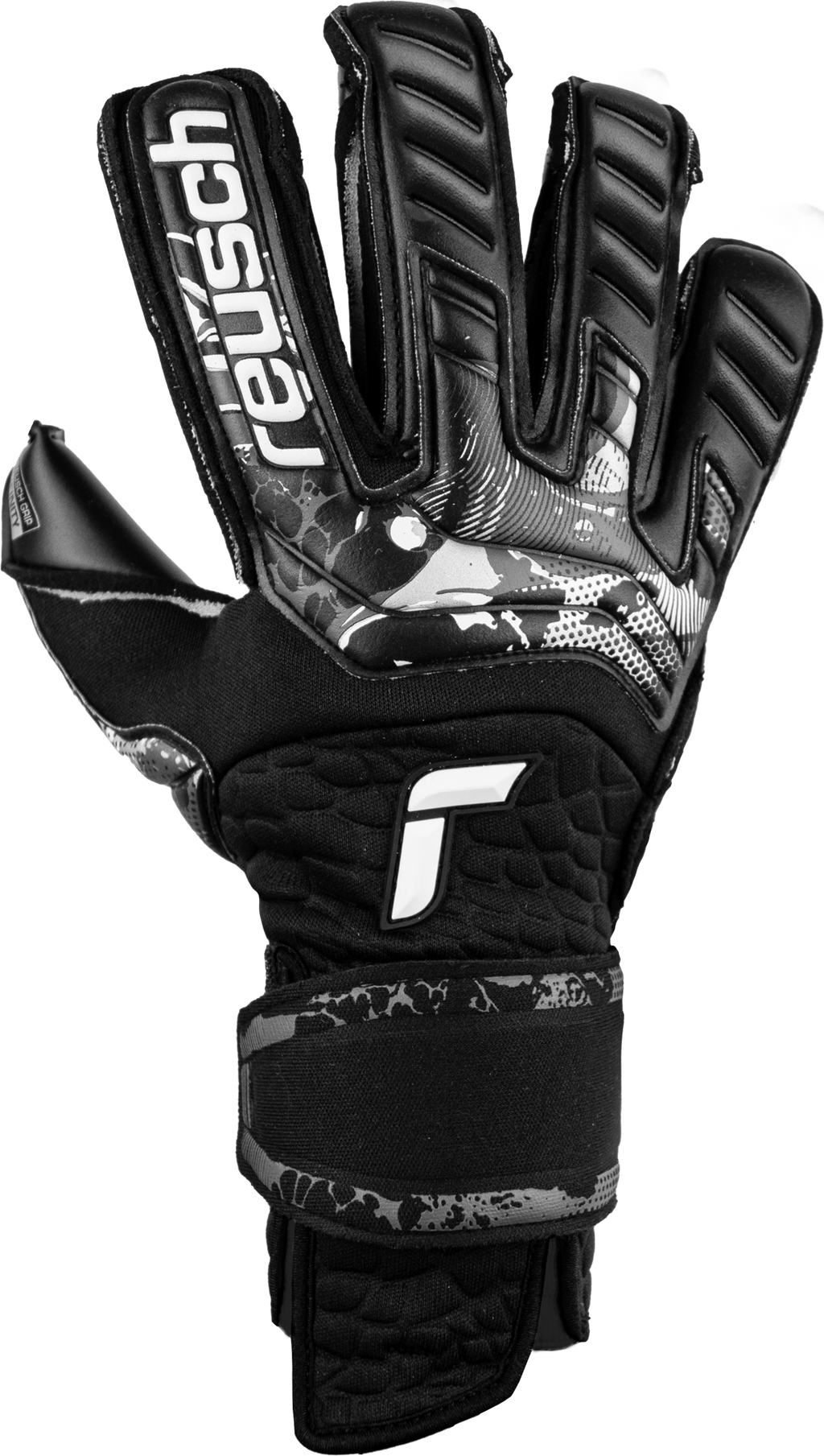 Reusch Attrakt Infinity Resistor Adaptive Flex Goalkeeper Gloves Black