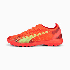 PUMA Ultra Ultimate Cage Turf Football Boots Fiery/Yellow