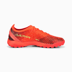 PUMA Ultra Ultimate Cage Turf Football Boots Fiery/Yellow