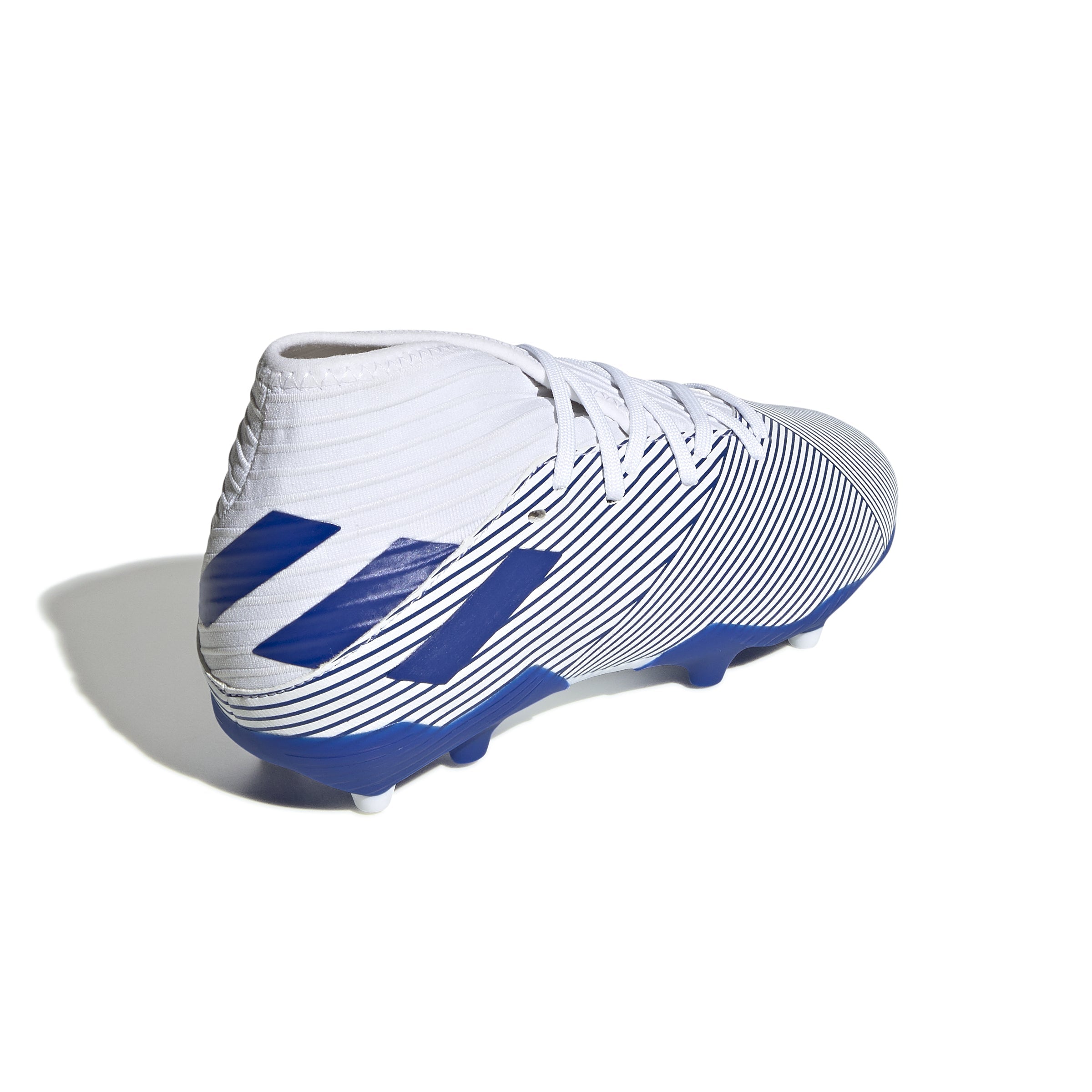 adidas Nemeziz 19.3 FG Firm Ground Youth Soccer Cleats - White/Royal