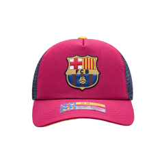 Fan Ink FC Barcelona Aspen Trucker Hat Red