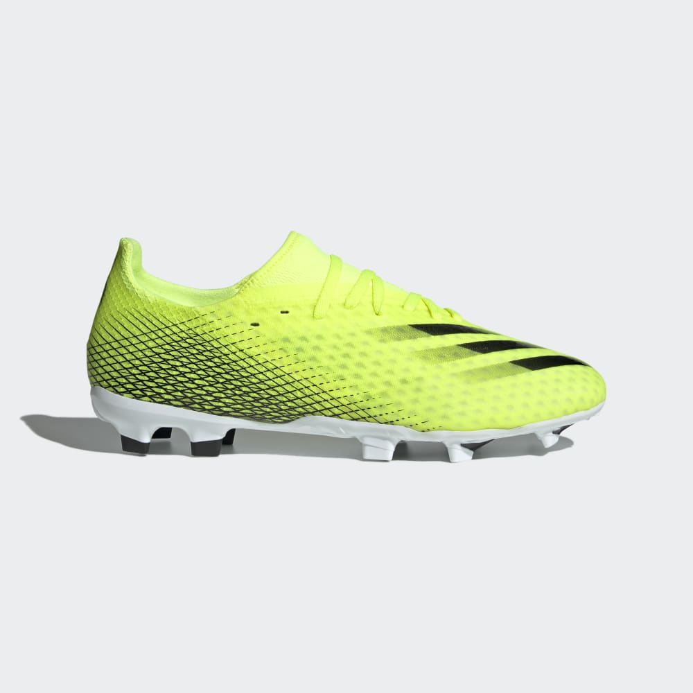adidas X Ghosted 3 FG Firm Ground Football Boots Bright Yellow/Black/White