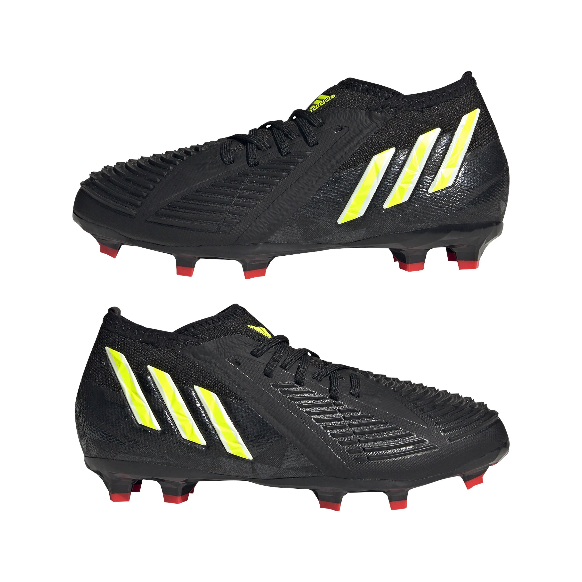 adidas Kids Predator Edge 1 FG J Soccer Cleats Black/Yellow