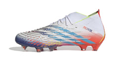 adidas Predator Edge.1 FG Firm Ground Boots White/Solar Yellow/Power Blue