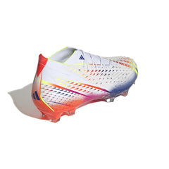 adidas Predator Edge.1 FG Firm Ground Boots White/Solar Yellow/Power Blue