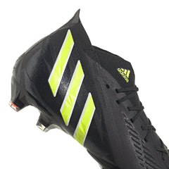 adidas Predator Edge.1 FG Firm Ground Boots Black/Solar Yellow/Solar Red