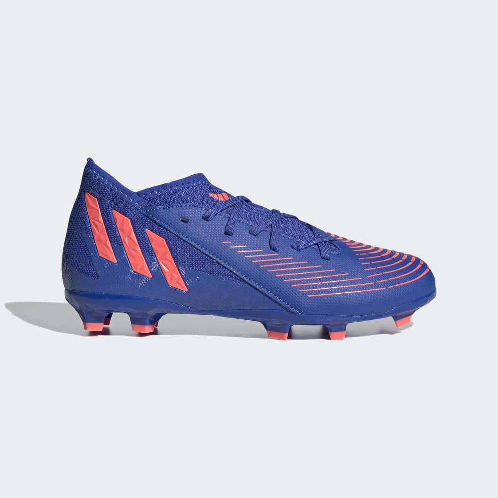 adidas Kid's Predator EDGE 3 FG J Firm Ground Football Boots Blue/Turbo