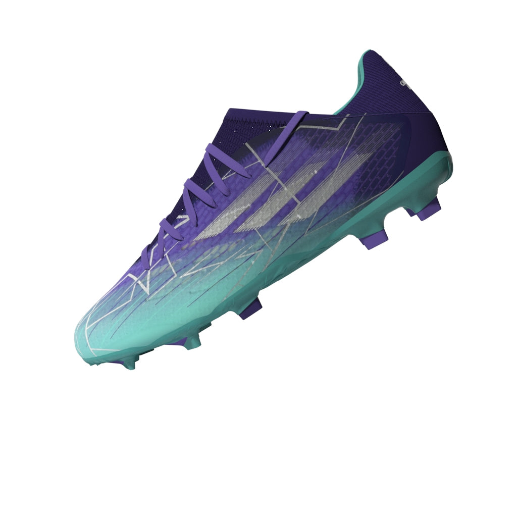 adidas X Speed Flow 3 FG Firm Ground Boots Purple Rush / Silver Metallic / Mint Rush