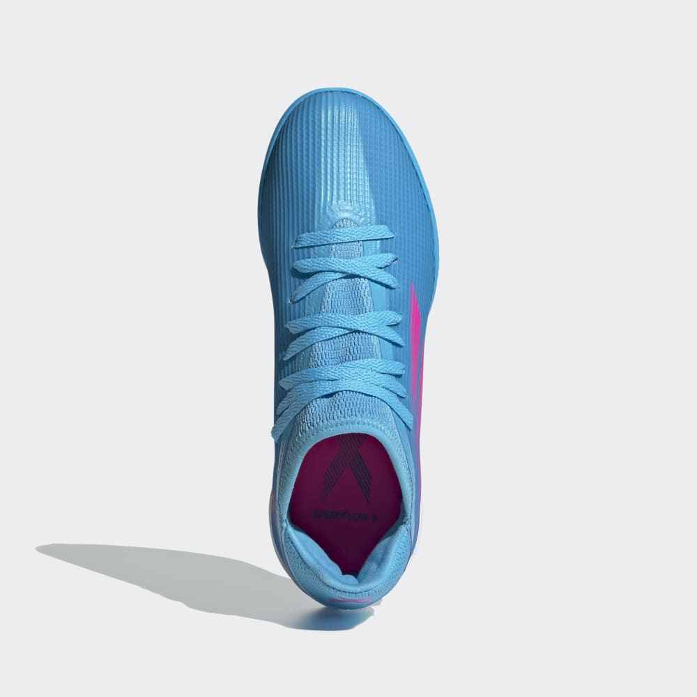adidas Kid's X Speed Flow.3 IN J Indoor Soccer Shoes Sky Rush