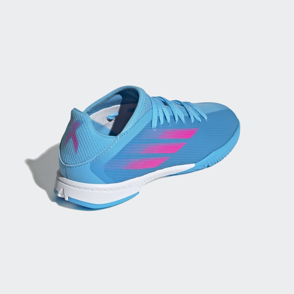 adidas Kid's X Speed Flow.3 IN J Indoor Soccer Shoes Sky Rush