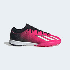 adidas Kid's X Speedportal.3 TF J Turf Football Boots Black/Pink