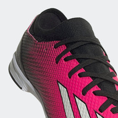 adidas Kid's X Speedportal.3 TF J Turf Football Boots Black/Pink