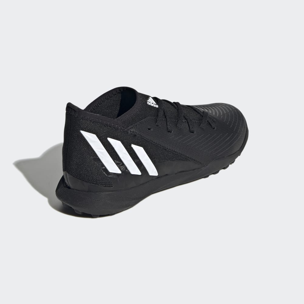 adidas Kid's Predator EDGE.3 TF J Turf Soccer Shoes Black/White