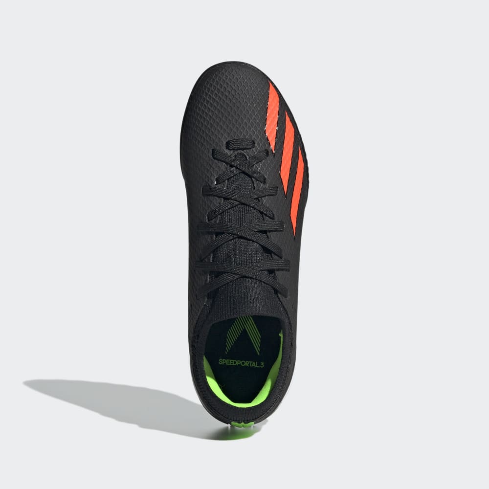 adidas Kid's X Speed Portal 3 TF J Turf Football Boots Black/Red
