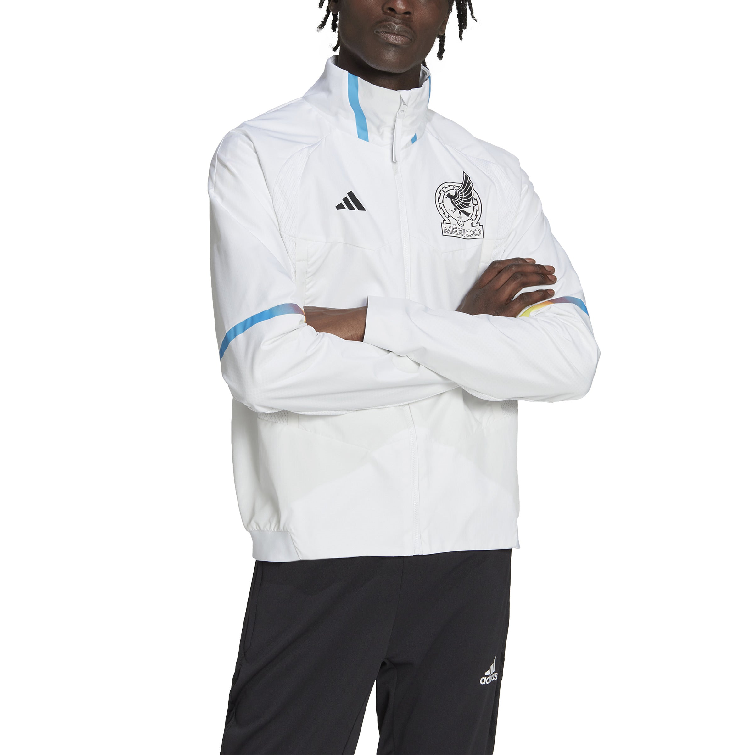 Adidas mexico white jacket sales