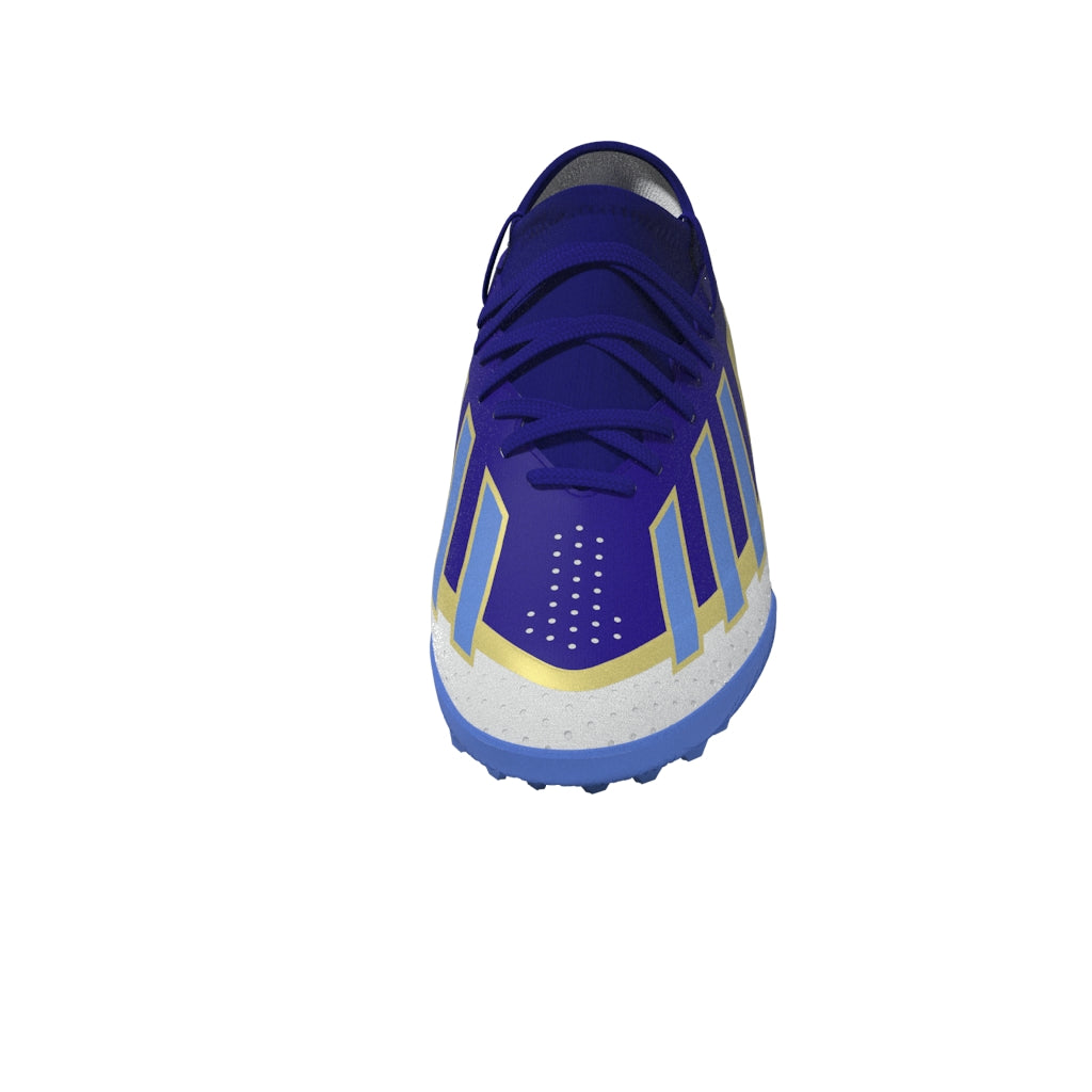 Adidas x Crazyfast League TF Junior Messi Turf Shoes Lucid Blue White 10.5K