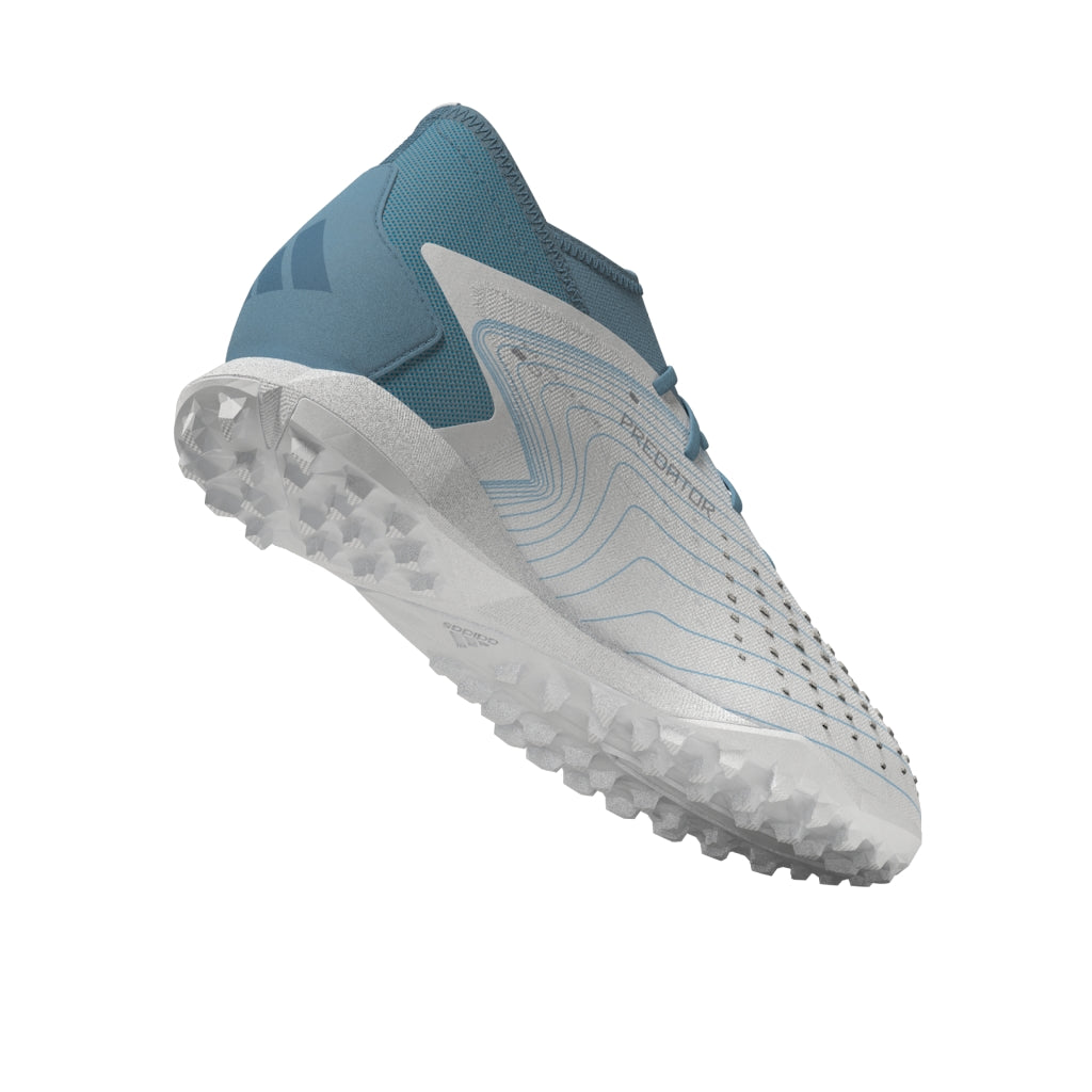 adidas Predator Accuracy.3 TF Turf Shoes White/Grey/Blue