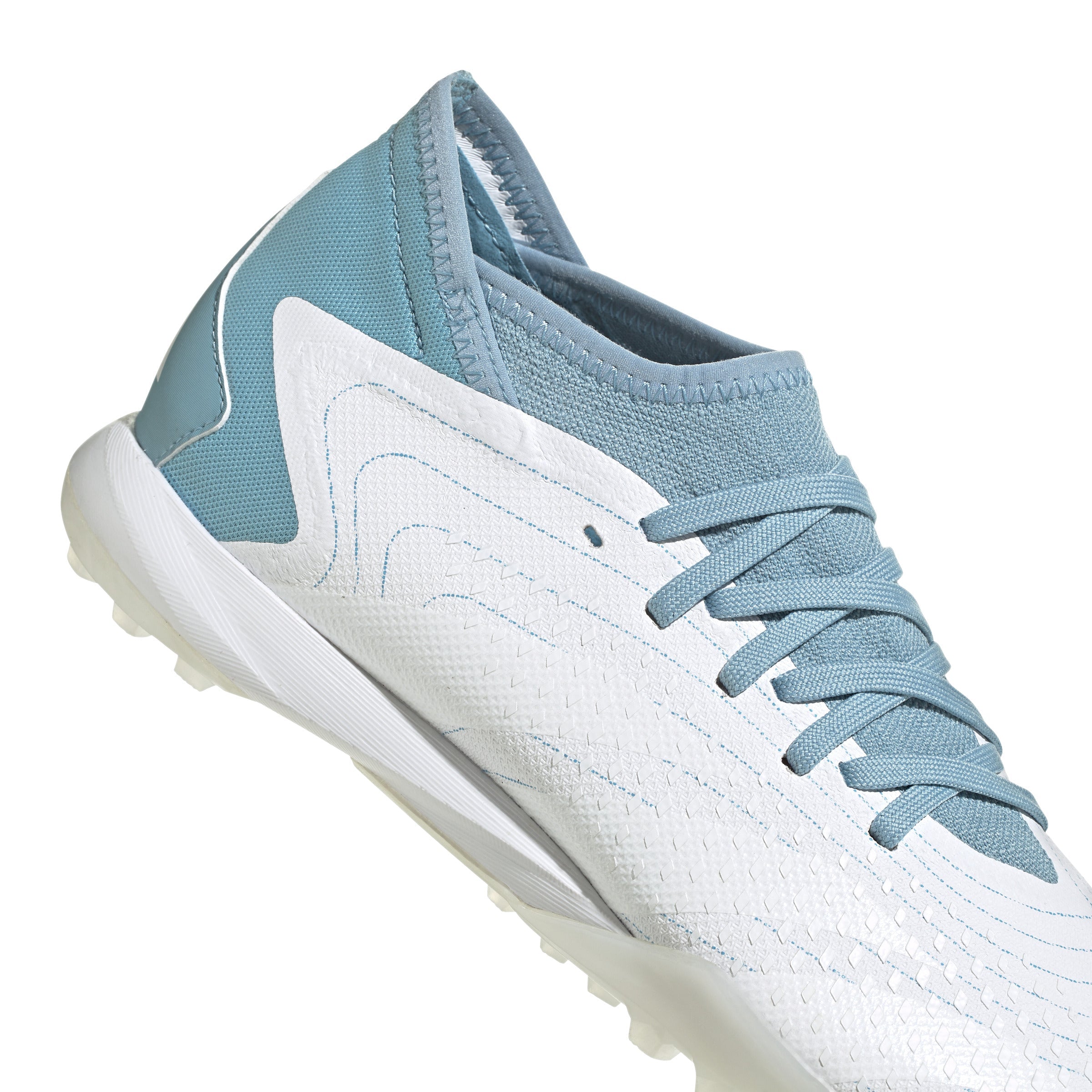 adidas Predator Accuracy.3 TF Turf Shoes White/Grey/Blue