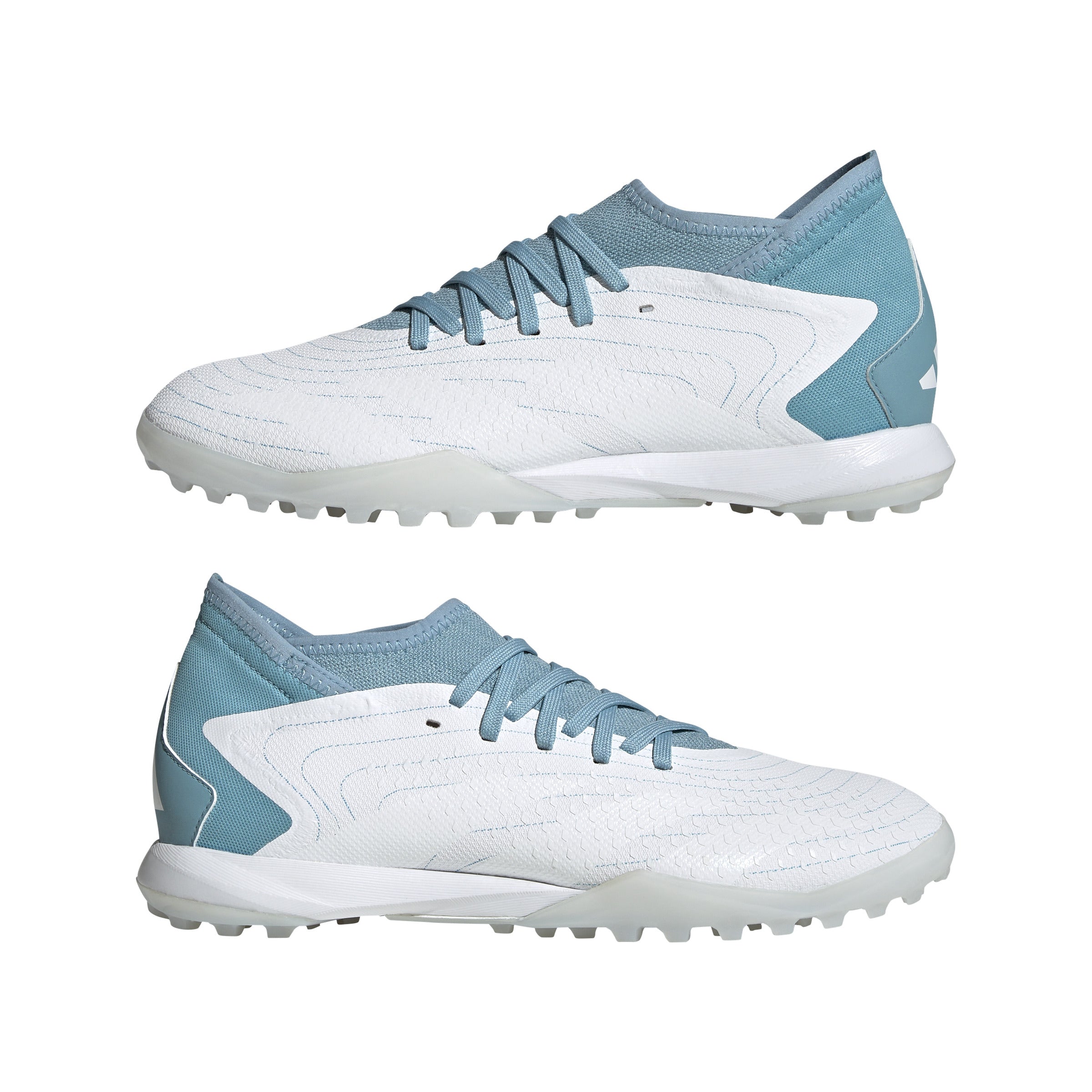 adidas Predator Accuracy.3 TF Turf Shoes White/Grey/Blue