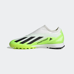 adidas X Crazyfast.3 TF Turf Soccer Shoes White/Black/Lucid Lemon