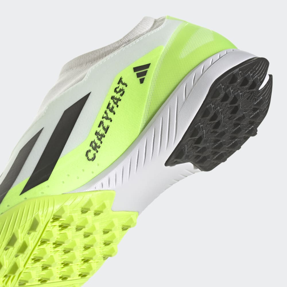 adidas X Crazyfast.3 TF Turf Soccer Shoes White/Black/Lucid Lemon