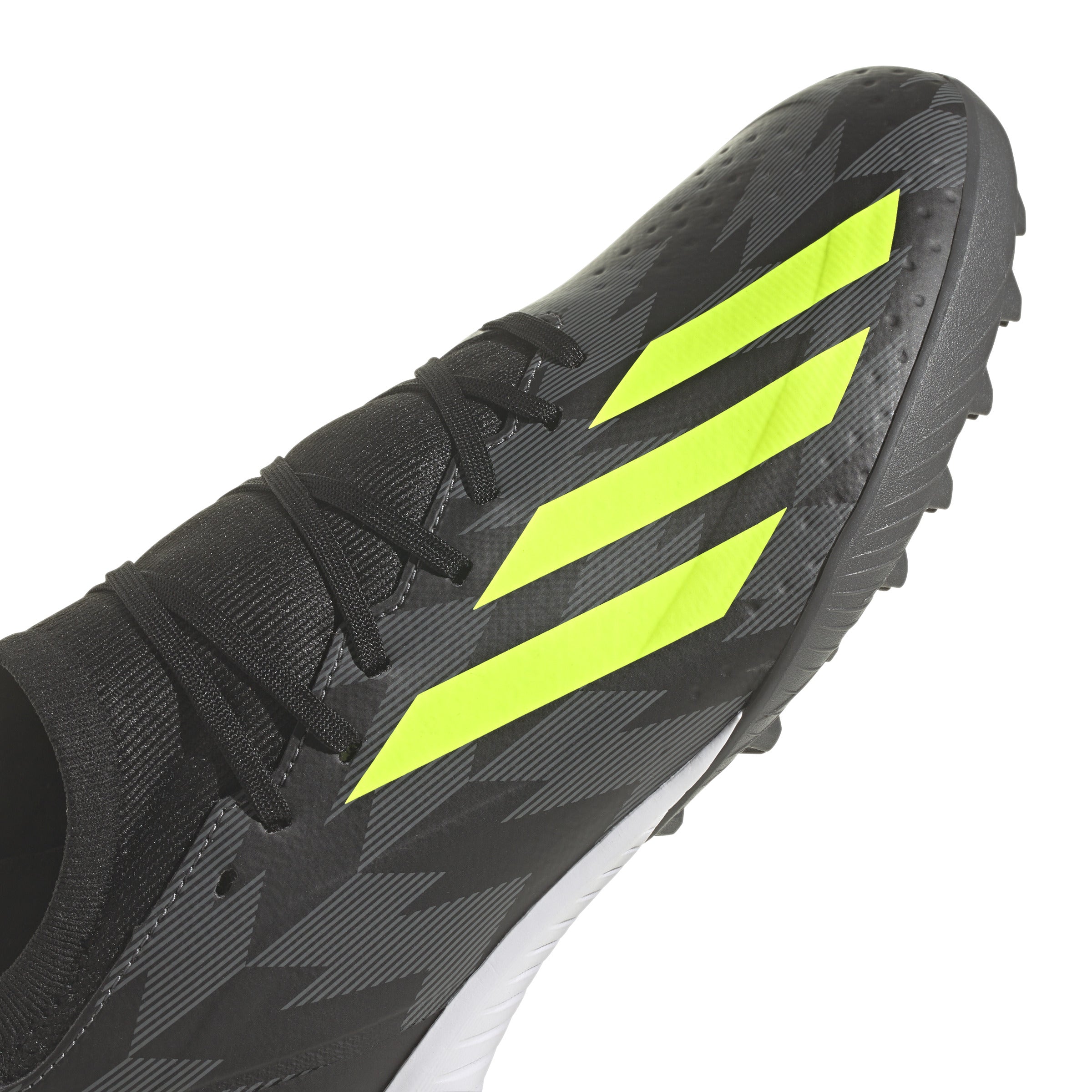 adidas X Crazyfast INJ.3 TF Turf Soccer Shoes - Black/Yellow / 6.5
