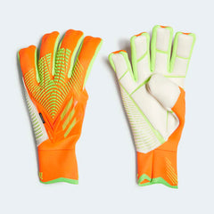 Guantes de portero adidas Predator Edge Fingersave Pro rojo solar/verde solar