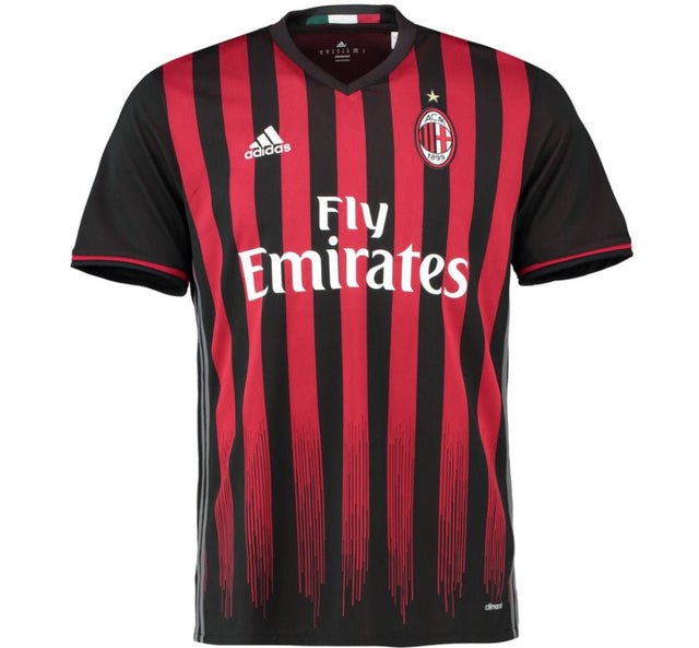 adidas AC Milan Home Jersey 16 Black/R - Best Buy Soccer