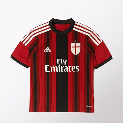 adidas AC Milan Home Jersey Youth 14 Bla Black/Red YXS